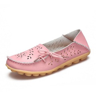 YAERNI20 colors Real leather flat shoes Woman Fashion leisur