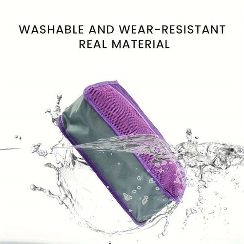 Multifunctional Bi-fold Storage Bag Double Zipper Large Capa