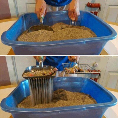 Cat Litter Scoop Stainless Steel Metal Pooper Scoopers Pets