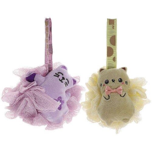 2Pcs Shower Loofah Cartoon Bath Ball Kids Bathroom