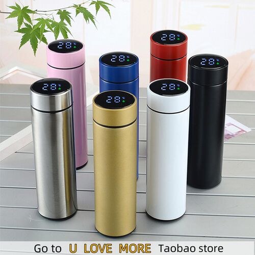 Portable Smart Vacuum Cup Water Bottle  Keep Warm And Cool T