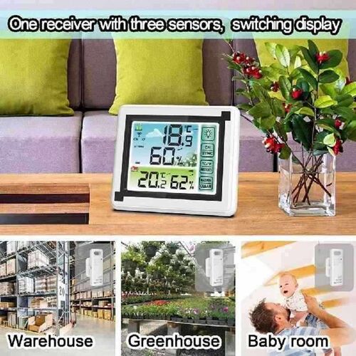 Indoor Outdoor Thermometer Hygrometer Wireless Digital