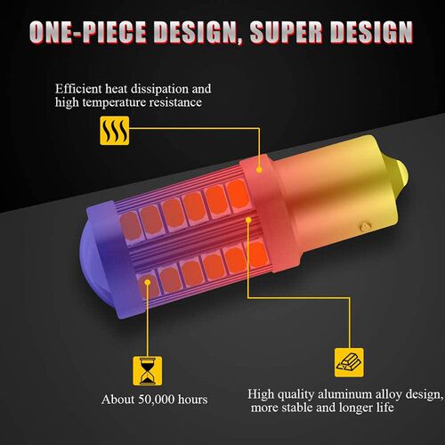 1 PCS Car LED Bulb P21W Ba15s 1156 PY21W Bay15d 1157 Turn