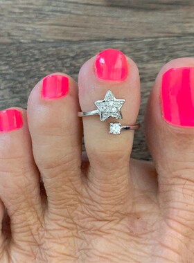 Bohemian Light Luxury Simple Pentagram Ring Versatile Finger