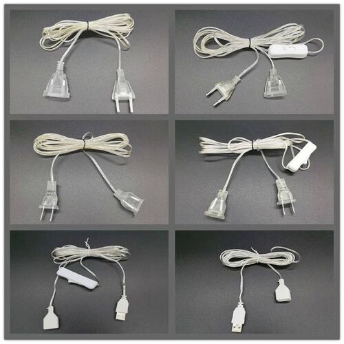 3m USB/EU/US Plug Extender Wire Extension Cable for LED Stri