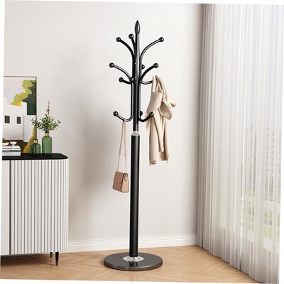 Big coat rack stand clothes holder hat hanger wooden cloth新