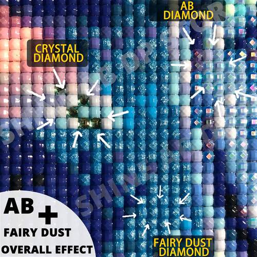 AB Fairy Dust Diamond Painting Girl Fantasy Art Picture Full