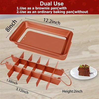 Brownie Pan Baking Tray Bakeware Rectangular Cake Pans Bread