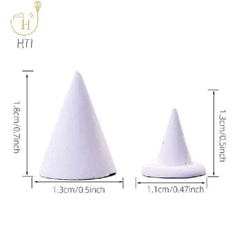 25pcs High Temperature Resistant Material Nail Cone Ceramic