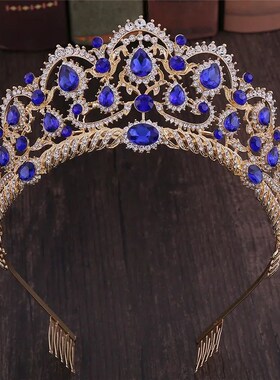 Mamojko wedding crown queen bridal Tiaras crown with Comb he