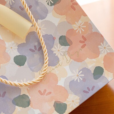 3 packaging small fresh bow hot stamping gift bags