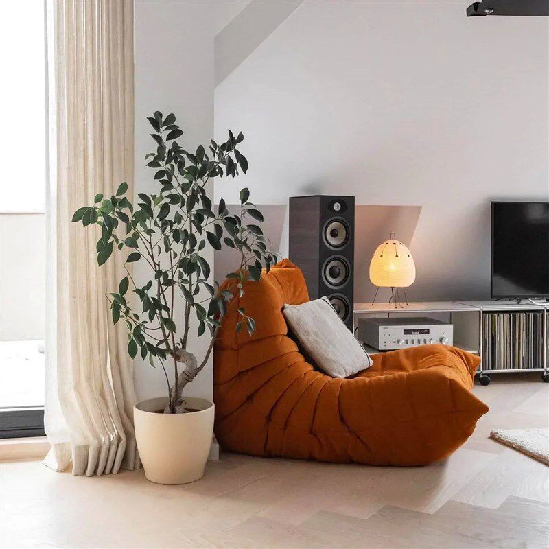Caterpillar Single Sofa Lazy Couch Tatami Living Room Bedroo