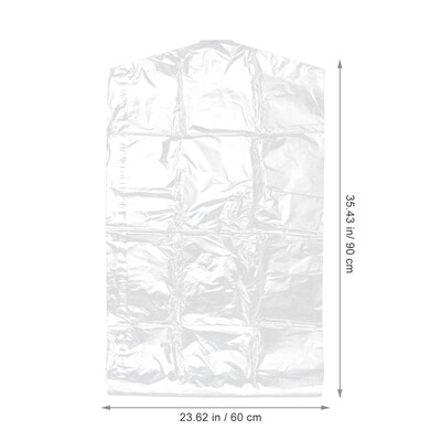 50pcs 60x90cm Clothes Dust ver Clear Plastic Garment Bags Di