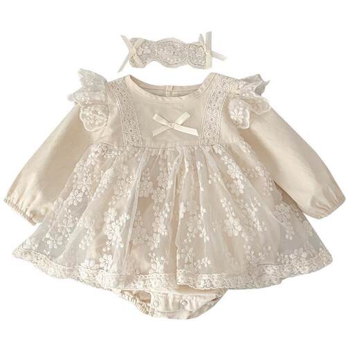 Long-sleeved Lace Newborn Clothes Climbing Clothes Womens K