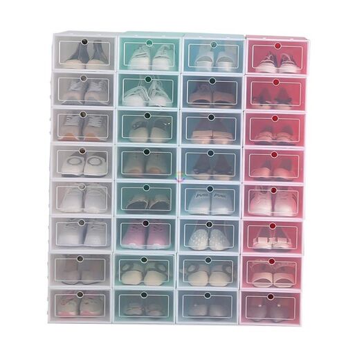 6 PCS Transparent shoe box 鞋盒 storage  shoe rack shoebox 1