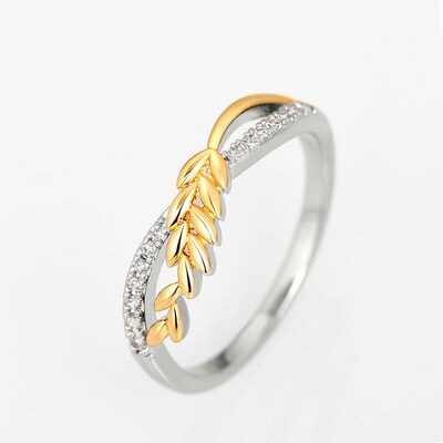 Wheat Rings 2Color Versatile Happiness Everlasting Wheat 2Co