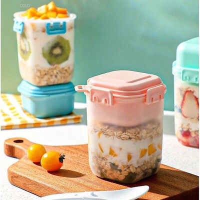 Carry-on Oatmeal Cups Children Breakfast Cups Overnight Seal
