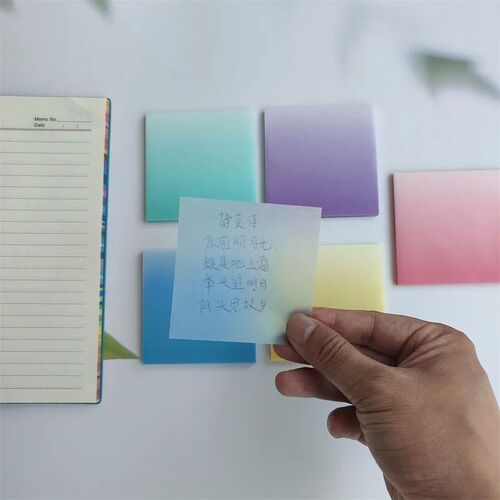 50 Sheets Creative Transparent PET Waterproof Posted It Stic
