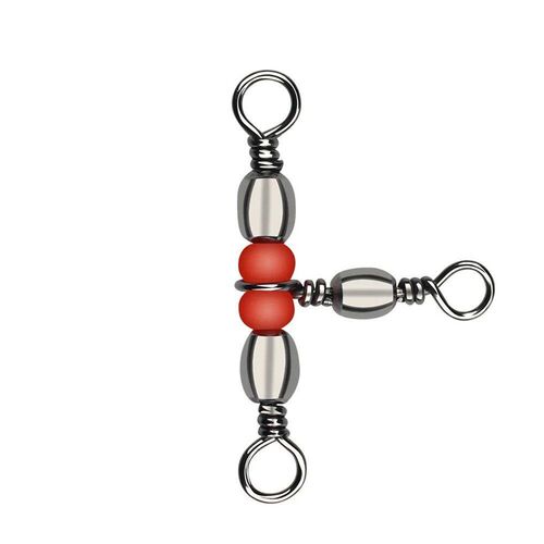 20Pcs/lot Fishing Snap Swivel 3 Way Barrel Swivel Ring Fishh