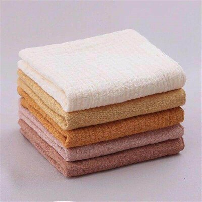 5PCS Soft Absorbent Gauze Cotton Baby Towels Wipe Face