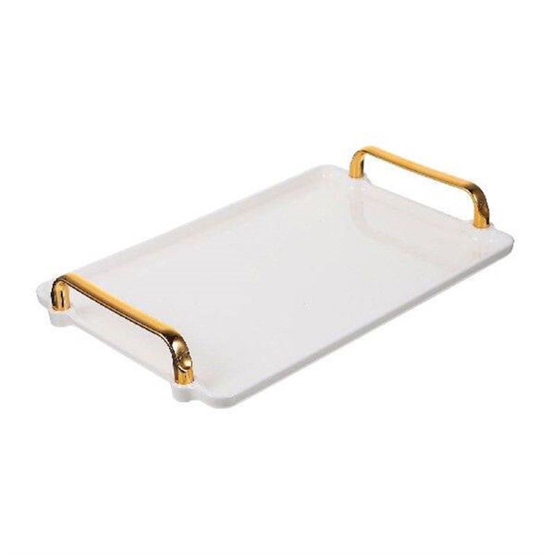 Tray Serving Plate Breakfast Trays Platter Handles Plastic图片