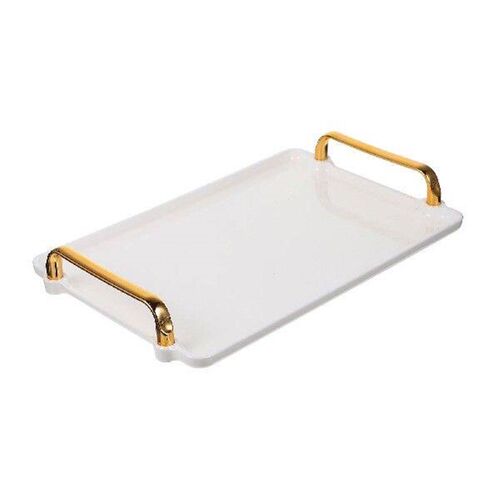 Tray Serving Plate Breakfast Trays Platter Handles Plastic