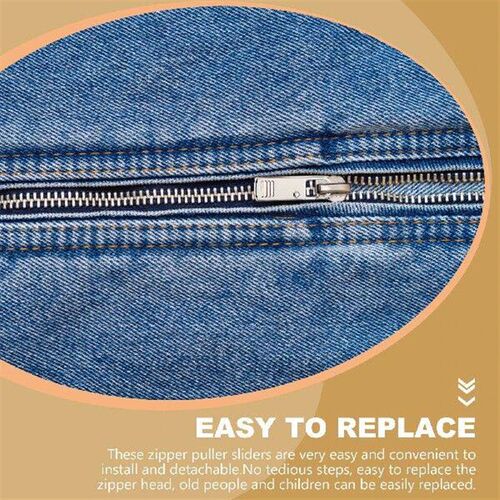 16pcs Zipper Kit Replacement Pullers Alloy Detachable