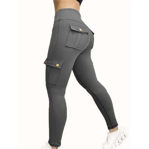 Pockets Gym Leggings Women High Waist Fashion Fitness Pants