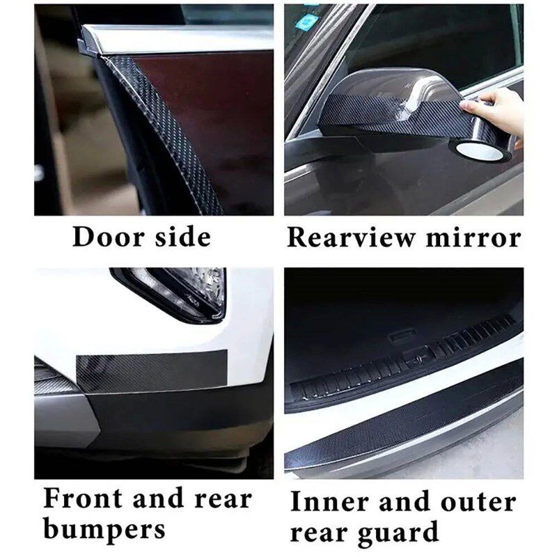 Glossy Black Vinyl Wrap Strip Tape Car Wrap Foil For Window