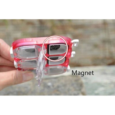 Fishing tackle box 6 grids magnet fishhook box Fishing Tackl