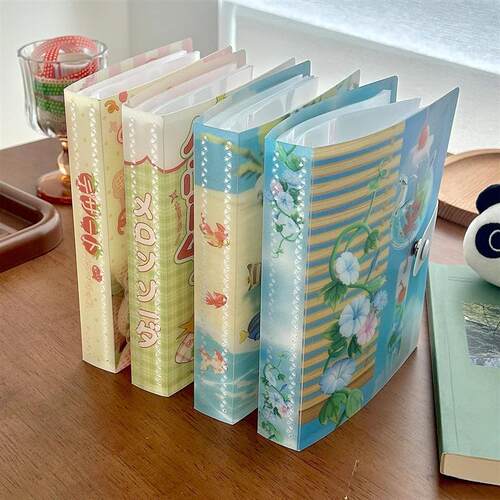 A6 Storage Album Stitched Summer Kawaii Folder Cute Sticker