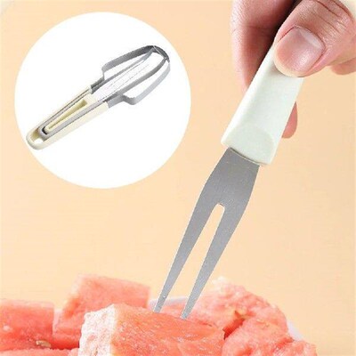 3-in-1 Watermelon Fork Slicer Cutter Melon Cutter Knife