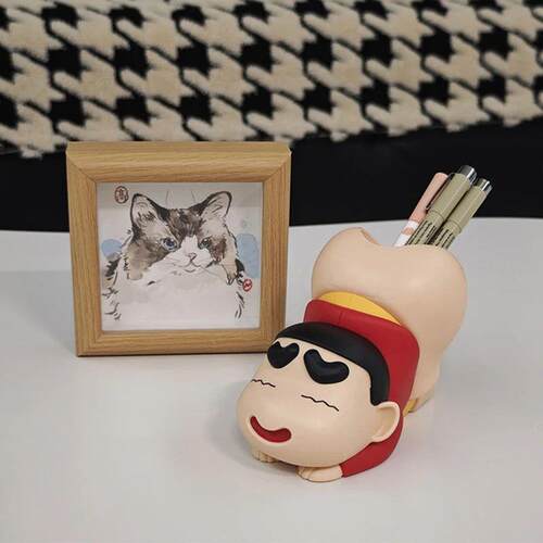 Crayon Shin-chan Pen Holder Container Animation Figure Toy C