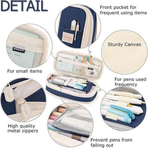 Kawaii Pencil Case Korean Pouch for Girls Large Capacity