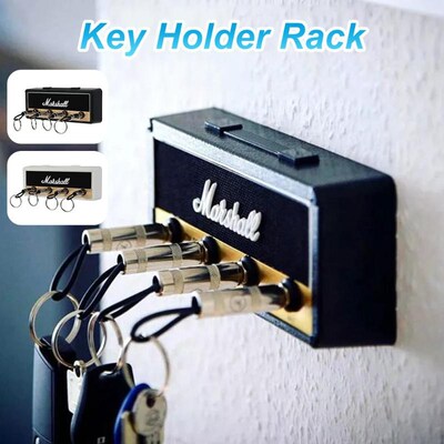 Key Storage Holder Rack Pluginz Guitar Plug Keychain Holder