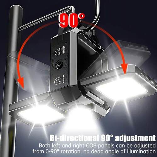 Mini Flashlight Keychain Light COB Work Light USB Rechargeab