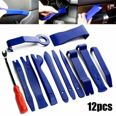 12pcs Set Trim Wedge Plastic Mounting Lever Release Lever Di