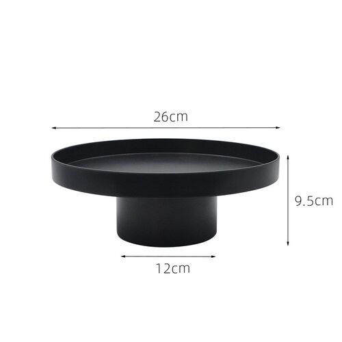 Nordic Plastic Acrylic Round Storage Tray Tea Food Dishes Dr