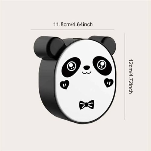 1PC Cute Panda Soap Holder Flip Lid Drain Soap Box Wall-moun
