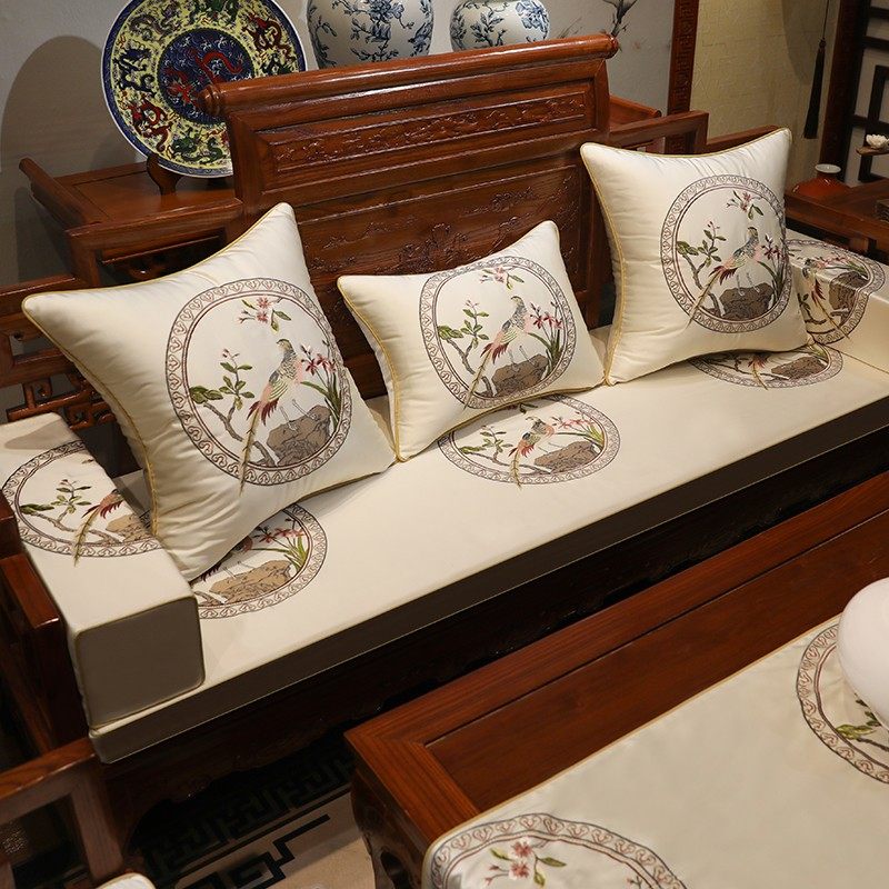 红木沙发坐垫 中式古典 实木家具罗汉床垫子五件靠垫圈椅垫定制,居家布艺,沙发垫,淘宝优惠券,粉丝福利购,淘宝优惠卷