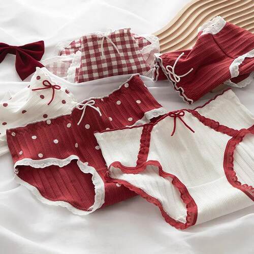 New Womens Cotton Underwear Lovely Girl Comfort Briefs Fash