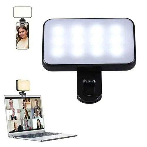 Portable Mini Selfie Fill Light Rechargeable 3 Modes Adjusta