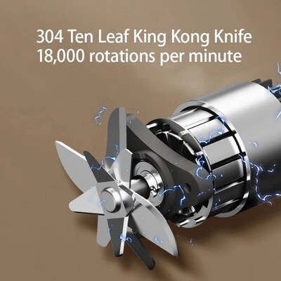 10 Blades Electric Portable Blender 350ML Juicer Fruit Mixer