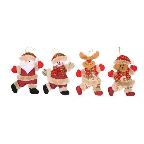 Christmas tree decoration figure dancing snowman deer pendan