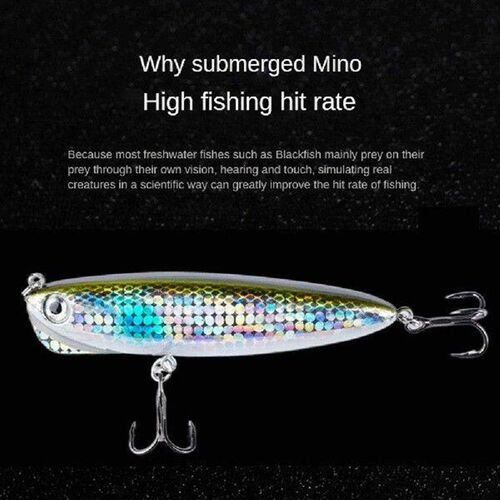 1~10PCS 7cm 14g Pencil Sinking Fishing Lure Noise