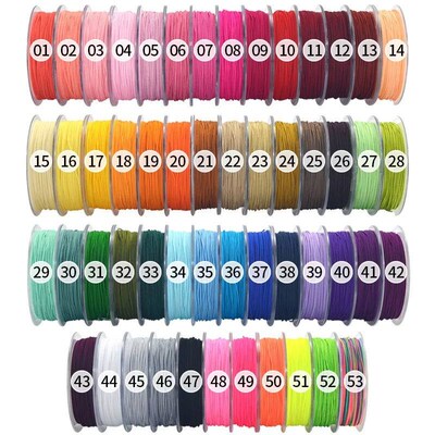 Oar 0.8/1.0MM line 54 color nylon cord jade thread  matte ro