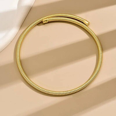 Exaggerated Adjustable Open Collar Womens Geometric Necklac