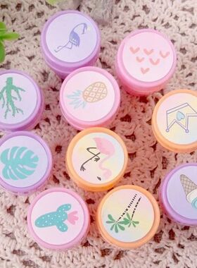 10pcs/Set Children Toy Stamps Cartoon Unicorn Flamingos Merm