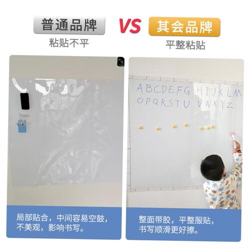 Soft white board wall sticker self-adhesive whiteboard