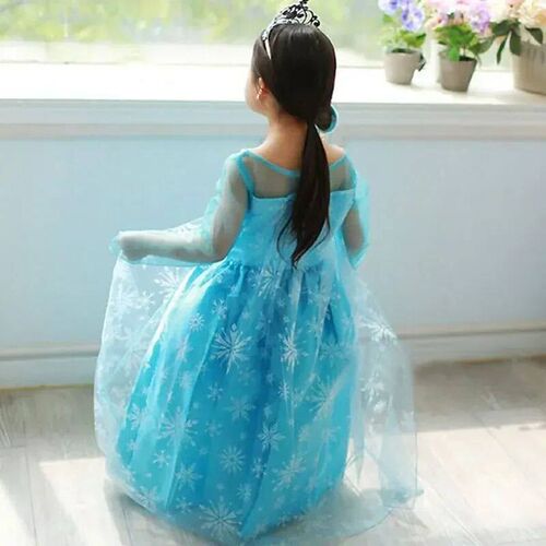 Girls Snow Queen Elsa Costumes for Girls Halloween Carnival